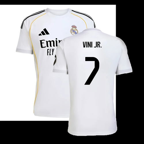 2025-2026 Real Madrid Home Shirt (Vini Jr. 7)