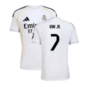 2025-2026 Real Madrid Home Shirt (Vini Jr. 7)