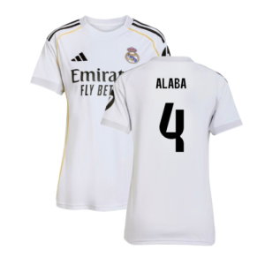 2025-2026 Real Madrid Home Shirt (Womens) (Alaba 4)