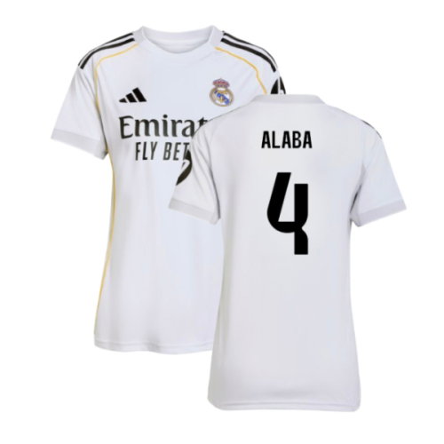 2025-2026 Real Madrid Home Shirt (Womens) (Alaba 4)