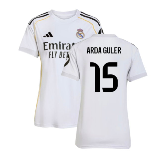 2025-2026 Real Madrid Home Shirt (Womens) (Arda Guler 15)