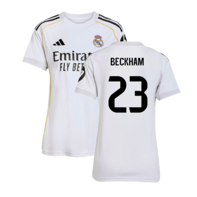 2025-2026 Real Madrid Home Shirt (Womens) (Beckham 23)