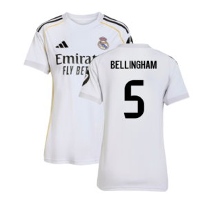 2025-2026 Real Madrid Home Shirt (Womens) (Bellingham 5)