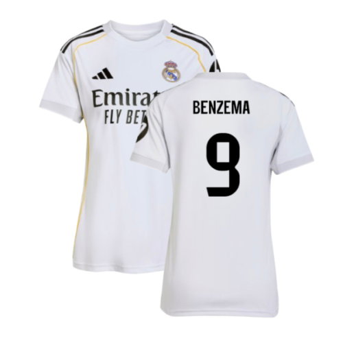 2025-2026 Real Madrid Home Shirt (Womens) (Benzema 9)