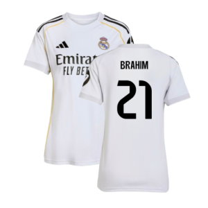2025-2026 Real Madrid Home Shirt (Womens) (Brahim 21)