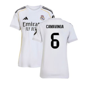 2025-2026 Real Madrid Home Shirt (Womens) (Camavinga 6)