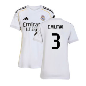 2025-2026 Real Madrid Home Shirt (Womens) (E.Militao 3)