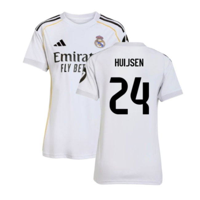 2025-2026 Real Madrid Home Shirt (Womens) (Huijsen 24)