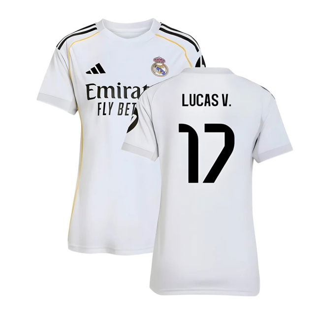 2025-2026 Real Madrid Home Shirt (Womens) (Lucas V. 17)