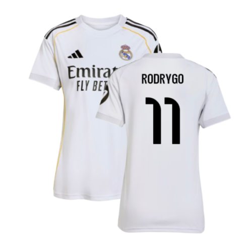 2025-2026 Real Madrid Home Shirt (Womens) (Rodrygo 11)