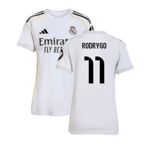 2025-2026 Real Madrid Home Shirt (Womens) (Rodrygo 11)
