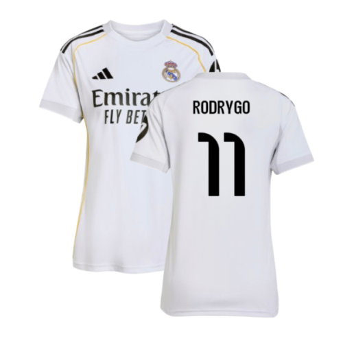 2025-2026 Real Madrid Home Shirt (Womens) (Rodrygo 11)