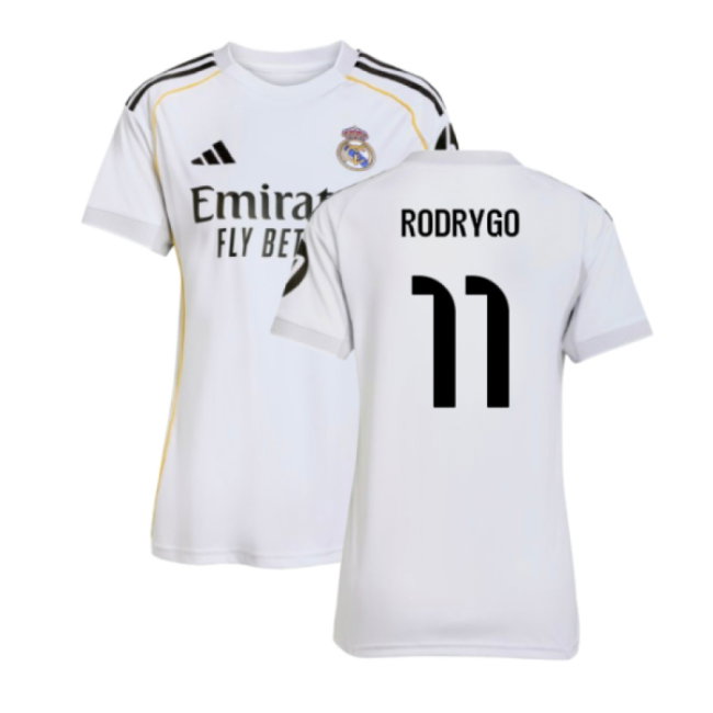 2025-2026 Real Madrid Home Shirt (Womens) (Rodrygo 11)