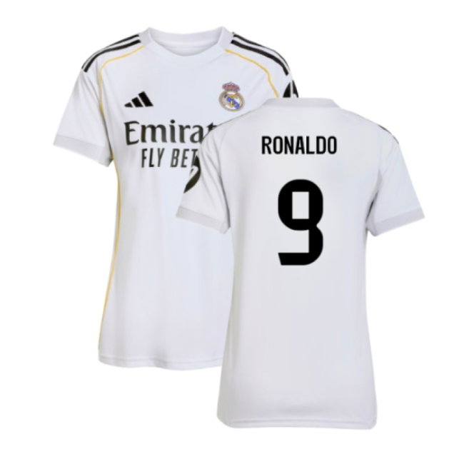 2025-2026 Real Madrid Home Shirt (Womens) (Ronaldo 9)