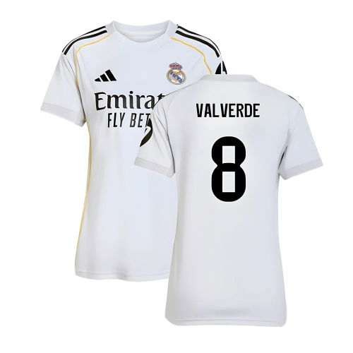 2025-2026 Real Madrid Home Shirt (Womens) (Valverde 8)