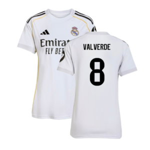 2025-2026 Real Madrid Home Shirt (Womens) (Valverde 8)