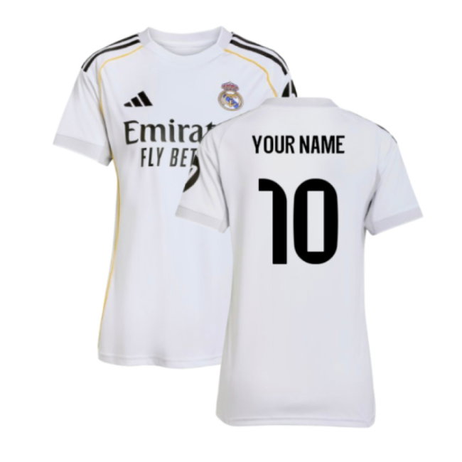 2025-2026 Real Madrid Home Shirt (Womens) (Your Name)
