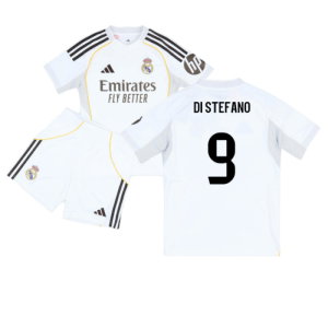2025-2026 Real Madrid Home Youth Kit (Di Stefano 9)