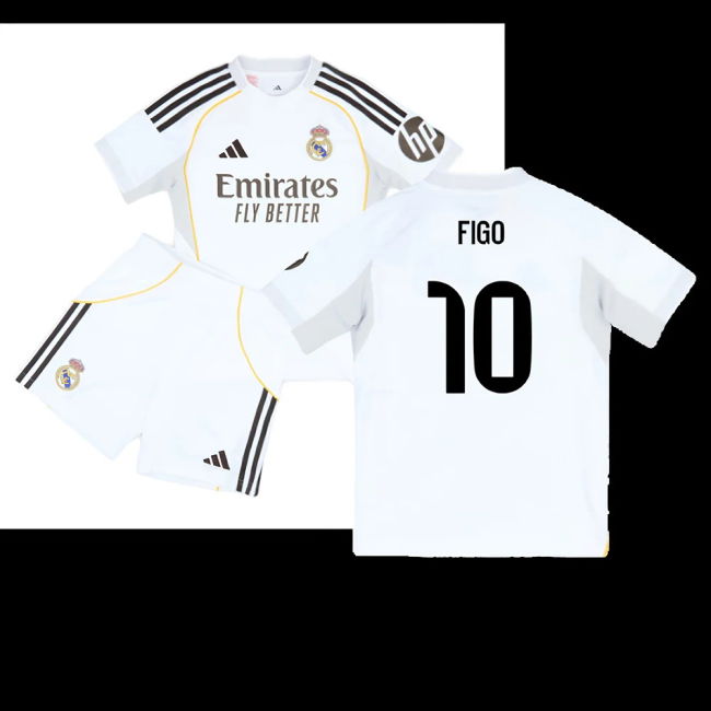 2025-2026 Real Madrid Home Youth Kit (Figo 10)