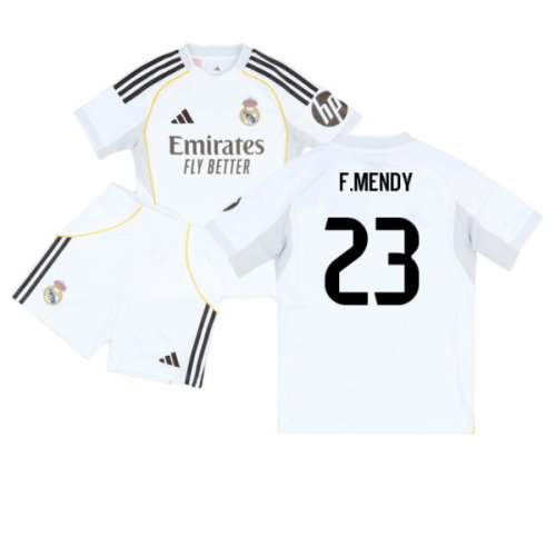 2025-2026 Real Madrid Home Youth Kit (F.Mendy 23)