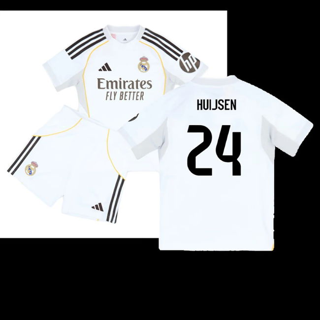2025-2026 Real Madrid Home Youth Kit (Huijsen 24)