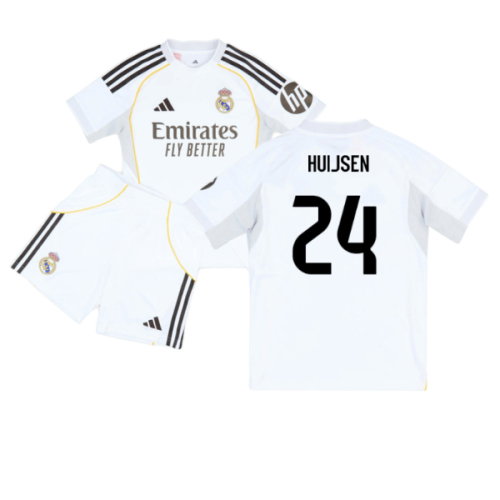 2025-2026 Real Madrid Home Youth Kit (Huijsen 24)
