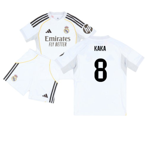 2025-2026 Real Madrid Home Youth Kit (Kaka 8)