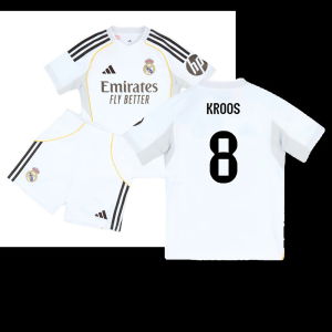 2025-2026 Real Madrid Home Youth Kit (Kroos 8)