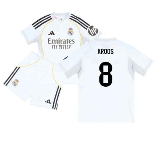 2025-2026 Real Madrid Home Youth Kit (Kroos 8)