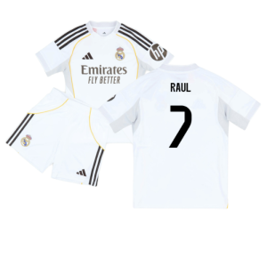 2025-2026 Real Madrid Home Youth Kit (Raul 7)