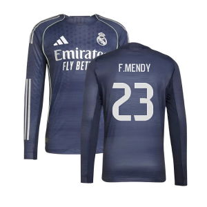 2025-2026 Real Madrid Long Sleeve Away Shirt (F.Mendy 23)