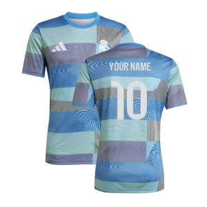 2025-2026 Real Madrid Pre-Match Shirt (Blue)
