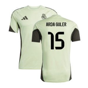 2025-2026 Real Madrid Training Jersey (Almost Lime) (Arda Guler 15)