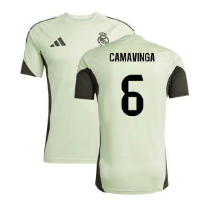 2025-2026 Real Madrid Training Jersey (Almost Lime) (Camavinga 6)