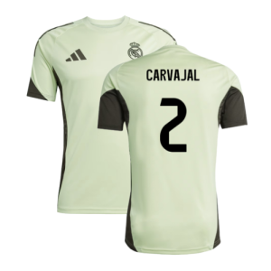 2025-2026 Real Madrid Training Jersey (Almost Lime) (Carvajal 2)