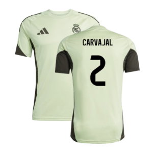2025-2026 Real Madrid Training Jersey (Almost Lime) (Carvajal 2)
