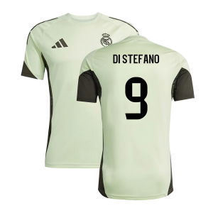 2025-2026 Real Madrid Training Jersey (Almost Lime) (Di Stefano 9)
