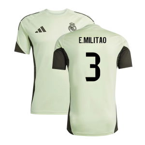 2025-2026 Real Madrid Training Jersey (Almost Lime) (E.Militao 3)