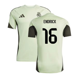 2025-2026 Real Madrid Training Jersey (Almost Lime) (Endrick 16)