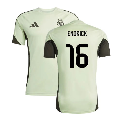 2025-2026 Real Madrid Training Jersey (Almost Lime) (Endrick 16)