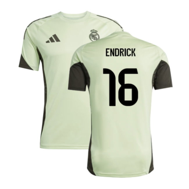 2025-2026 Real Madrid Training Jersey (Almost Lime) (Endrick 16)