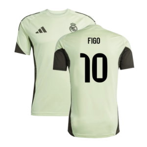 2025-2026 Real Madrid Training Jersey (Almost Lime) (Figo 10)