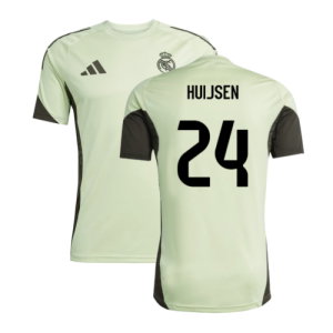 2025-2026 Real Madrid Training Jersey (Almost Lime) (Huijsen 24)