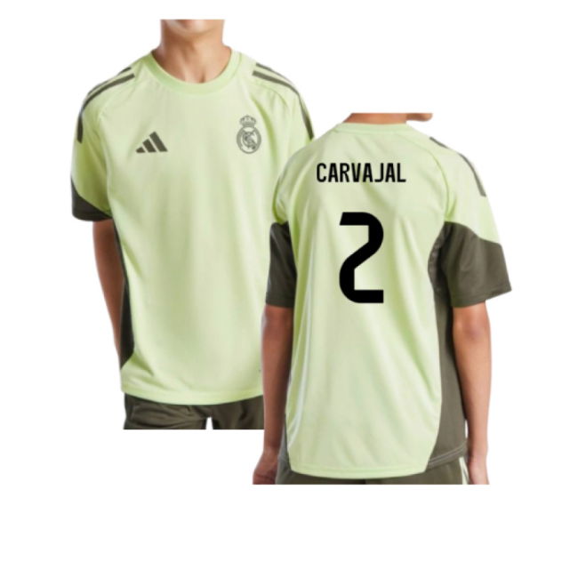2025-2026 Real Madrid Training Jersey (Almost Lime) - Kids (Carvajal 2)