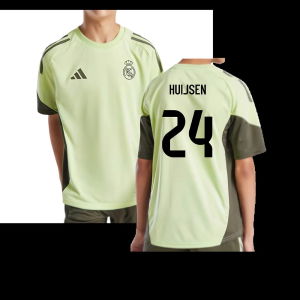2025-2026 Real Madrid Training Jersey (Almost Lime) - Kids (Huijsen 24)