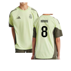 2025-2026 Real Madrid Training Jersey (Almost Lime) - Kids (Kroos 8)