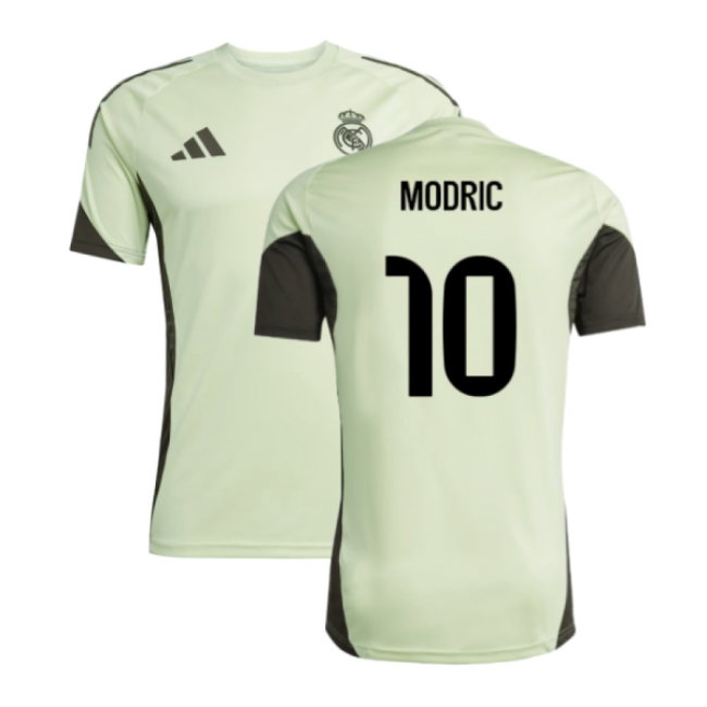 2025-2026 Real Madrid Training Jersey (Almost Lime) (Modric 10)