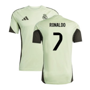 2025-2026 Real Madrid Training Jersey (Almost Lime) (Ronaldo 7)
