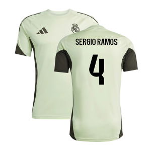 2025-2026 Real Madrid Training Jersey (Almost Lime) (Sergio Ramos 4)