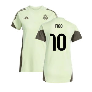 2025-2026 Real Madrid Training Jersey (Almost Lime) - Womens (Figo 10)